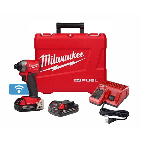 Milwaukee Tool M18 FUEL with ONE-KEY 1/4" Hex Impact Driver Kit 2857-22CT